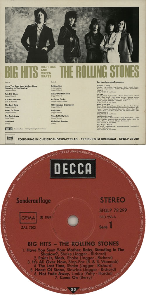 The Rolling Stones Big Hits - High Tide and Green Grass